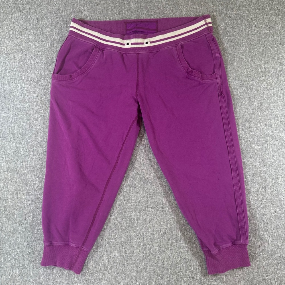 Lululemon‎ Purple Crop Sweatpants Womens Size 10 Joggers Capri Athleisure Y2K